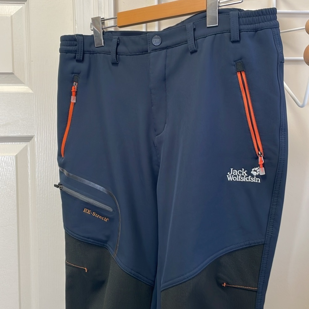 Jack Wolfskin - EX-Strech Outdoor Hiking Pants - Navy / Orange - XXL